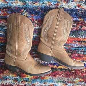 Laredo Abby Collection Saddle Honey Brown Western Boot Size 8.5